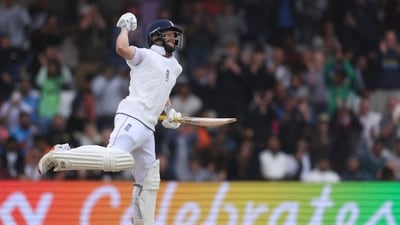 Ben Duckett top-scored with 149 as England beat India by five wickets in the first Test of the five-match series for the Anderson-Tendulkar Trophy. (AP) Ben Duckett top-scored with 149 as England beat India by five wickets in the first Test of the five-match series for the Anderson-Tendulkar Trophy. (AP)