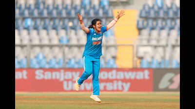 Amanjot Kaur would be hoping to capitalise during the series against England with the ICC Women’s World Cup just months away. (BCCI) Amanjot Kaur would be hoping to capitalise during the series against England with the ICC Women’s World Cup just months away. (BCCI)