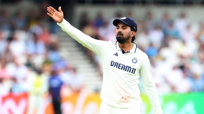 India's KL Rahul reacts (Action Images via Reuters)