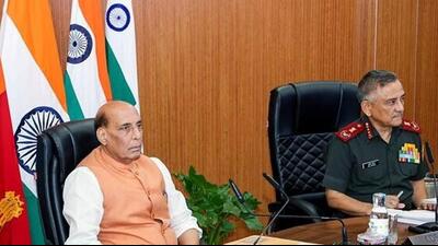 Defence minister Rajnath Singh and CDS General Anil Chauhan. (File Photo) Defence minister Rajnath Singh and CDS General Anil Chauhan. (File Photo)