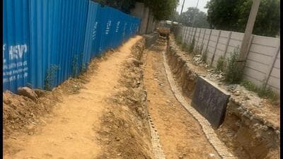 Officials confirmed that one culvert has already been cleaned, the second is currently being desilted, and work on the third will commence shortly. (HT Photo) Officials confirmed that one culvert has already been cleaned, the second is currently being desilted, and work on the third will commence shortly. (HT Photo)