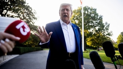 US President Donald Trump also asked Israel to "bring pilots home, now!" (Bloomberg) US President Donald Trump also asked Israel to "bring pilots home, now!" (Bloomberg)