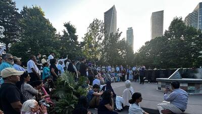 The gathering at the Toronto memorial on Monday to pay homage to the victims of Air India flight 182, the Kanishka. (Supplied photo) The gathering at the Toronto memorial on Monday to pay homage to the victims of Air India flight 182, the Kanishka. (Supplied photo)