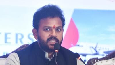 Union minister of civil aviation Rammohan Naidu Kinjarapu on Tuesday announced forming dedicated helicopter directorate under the Directorate General of Civil Aviation (DGCA). (HT)