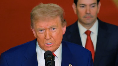 US President Donald Trump announced he had secured a ceasefire between Iran and Israel (REUTERS)