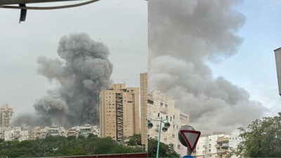 Visuals from Beersheba after an Iranian missile made impact (X/@manniefabian) Visuals from Beersheba after an Iranian missile made impact (X/@manniefabian)