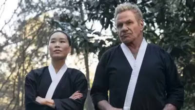 Alicia Hannah-Kim and Martin Kove Alicia Hannah-Kim and Martin Kove