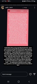 Uorfi via Instagram Stories. Uorfi via Instagram Stories.