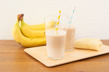 Instead of having a banana as a smoothie or juice, consider eating the banana, or any fruit, whole. (Shutterstock) Instead of having a banana as a smoothie or juice, consider eating the banana, or any fruit, whole. (Shutterstock)