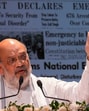 Amit Shah took potshots at the Opposition, particularly the Congress party for accusing the ruling dispensation of disregarding the sanctity of the Constitution. (PTI)