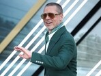US actor and producer Brad Pitt poses on the red carpet upon arrival for the European Premier of F1 The Movie, at Cineworld Leicester Square, central London, on June 23, 2025. (Photo by HENRY NICHOLLS / AFP)