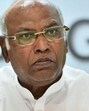Congress president Mallikarjun Kharge and party MP Shashi Tharoor. Congress president Mallikarjun Kharge and party MP Shashi Tharoor.