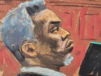 Sean Diddy trial: A view from the jury box inside a federal courtroom similar to the room where the  trial of Sean (P. Diddy) Combs is being held in Federal District court in Manhattan, New York, U.S., June 6, 2025.  Jefferson Siegel/Pool via REUTERS