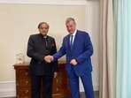 Congress MP Shashi Tharoor met with Russian Liberal Democratic Party chair Leonid Slutsky (R) in Moscow. Congress MP Shashi Tharoor met with Russian Liberal Democratic Party chair Leonid Slutsky (R) in Moscow.