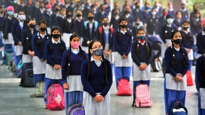 Students will be allowed to improve marks in any three subjects, including science, mathematics, social science, and languages. (File) (Raj K Raj/HT Photo) Students will be allowed to improve marks in any three subjects, including science, mathematics, social science, and languages. (File) (Raj K Raj/HT Photo)
