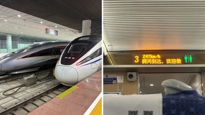 An Indian entrepreneur shared a post on X praising Chinese railways. (X/@akashbnsal) An Indian entrepreneur shared a post on X praising Chinese railways. (X/@akashbnsal)
