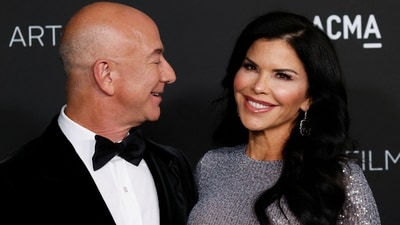 File photo of Jeff Bezos and Lauren Sanchez (AFP) File photo of Jeff Bezos and Lauren Sanchez (AFP)