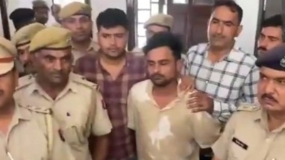 The accused who allegedly raped the woman. (ANI video grab) The accused who allegedly raped the woman. (ANI video grab)