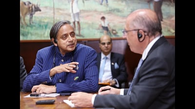 Kharge’s remarks came days after Tharoor in a newspaper article on Monday said PM Modi’s energy, dynamism and willingness to engage remained a “prime asset” for India on the global stage but deserved greater backing. (ANI) Kharge’s remarks came days after Tharoor in a newspaper article on Monday said PM Modi’s energy, dynamism and willingness to engage remained a “prime asset” for India on the global stage but deserved greater backing. (ANI)