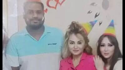 Lola with alleged live in partner Trijin, both of whom are at large. (Sourced)