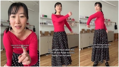 A Qigong teacher showed how to do an exercise to 'stay thin' in an Instagram video. (Instagram/ drinktheqi) A Qigong teacher showed how to do an exercise to 'stay thin' in an Instagram video. (Instagram/ drinktheqi)