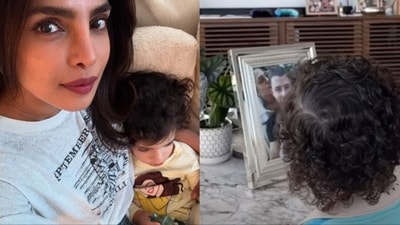 Priyanka Chopra shared a clip of daughter Malti. Priyanka Chopra shared a clip of daughter Malti.