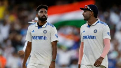 Mohammed Siraj with Harshit Rana (R) Mohammed Siraj with Harshit Rana (R)