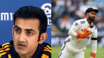 India head coach Gautam Gambhir is facing the flak on social media for his comments on Rishabh Pant. (ANI/Reuters) India head coach Gautam Gambhir is facing the flak on social media for his comments on Rishabh Pant. (ANI/Reuters)