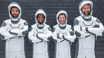 Indian Air Force Group Captain Shubhanshu Shukla with three of his crewmates — veteran astronaut Peggy Whitson (US) as commander, Polish engineer Sławosz Uznański, Hungarian researcher Tibor Kapu set to launch Axiom-4 Mission into space aboard SpaceX’s Dragon spacecraft, en route to the International Space Station (ISS), in Florida on Wednesday. (Space-X) Indian Air Force Group Captain Shubhanshu Shukla with three of his crewmates — veteran astronaut Peggy Whitson (US) as commander, Polish engineer Sławosz Uznański, Hungarian researcher Tibor Kapu set to launch Axiom-4 Mission into space aboard SpaceX’s Dragon spacecraft, en route to the International Space Station (ISS), in Florida on Wednesday. (Space-X)