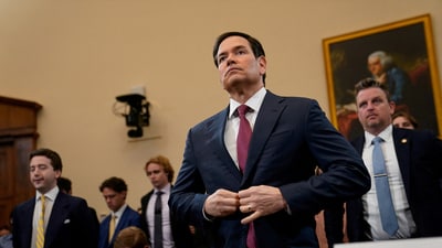 US Secretary of State Marco Rubio has claimed that Iran is now 'much farther away' from building a nuclear weapon due to the strikes by the US (REUTERS)