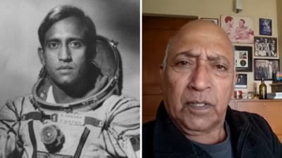 Indian Air Force's Wing Commander Rakesh Sharma became the first Indian to go into space in 1984. (X/PTI_news) Indian Air Force's Wing Commander Rakesh Sharma became the first Indian to go into space in 1984. (X/PTI_news)
