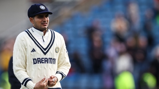India's captain Shubman Gill reacts after his team's defeat on day five of the first cricket test match against England (AFP)