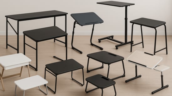 Functional and space-saving, a folding work desk can bring structure to any corner without cluttering up the room.
