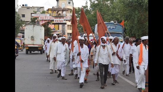 The pilgrimage to Pandharpur attracted pilgrims from all corners of Maharashtra. (HT)