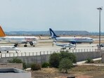 A ground stop was issued at Albuquerque Airport on Thursday