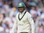 Australia's Usman Khawaja walks off the field Australia's Usman Khawaja walks off the field