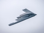 US Air Force B-2 Spirit bomber, assigned to the 509th Bomb Wing out of Whiteman Air Force Base, Missouri, performs a fly-over during the Speed of Sound Airshow, at Rosecrans Air National Guard Base in St. Joseph, Missouri, U.S. September 14, 2024.