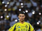 Al Nassr's Cristiano Ronaldo reacts 