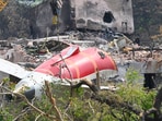 The wreckage of the crashed Air India plane. (Source: HT) The wreckage of the crashed Air India plane. (Source: HT)