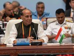 India's Defence Minister Rajnath Singh attends the Defense Ministers' Meeting of the Shanghai Cooperation Organization Members States in Qingdao 