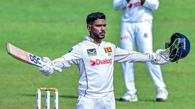 Pathum Nissanka scored an unbeaten 146 off 238 balls on Day 2 of second Test against Bangladesh. (AFP) Pathum Nissanka scored an unbeaten 146 off 238 balls on Day 2 of second Test against Bangladesh. (AFP)