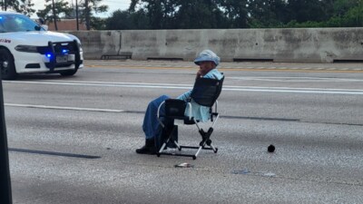 A woman has shut down I-45 on Thursday (X)
