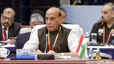 India’s defence minister Rajnath Singh had earlier said that every act of terrorism was criminal and unjustifiable, and that the bloc must unite in eliminating the menace for collective safety and security (@rajnathsingh) India’s defence minister Rajnath Singh had earlier said that every act of terrorism was criminal and unjustifiable, and that the bloc must unite in eliminating the menace for collective safety and security (@rajnathsingh)
