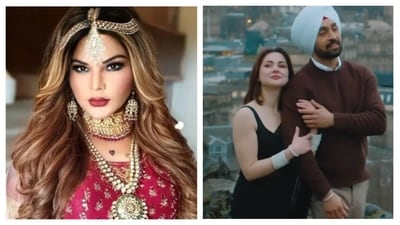 Rakhi Sawant supported Diljit Dosanjh and Hania Aamir on social media on Thursday.