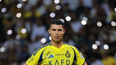Al Nassr's Cristiano Ronaldo reacts (REUTERS)