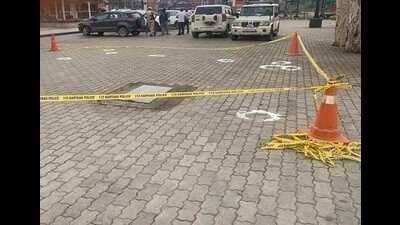 The attackers left behind a slip containing a mobile number and additional details, pointing towards a possible case of extortion, say police. (HT) The attackers left behind a slip containing a mobile number and additional details, pointing towards a possible case of extortion, say police. (HT)