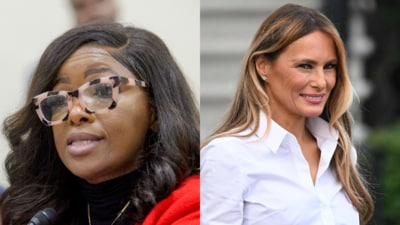 During a House hearing, Rep. Jasmine Crockett questioned the integrity of Melania Trump's visa status, arguing it didn't align with the criteria for the EB1 visa. (AP/AFP) During a House hearing, Rep. Jasmine Crockett questioned the integrity of Melania Trump's visa status, arguing it didn't align with the criteria for the EB1 visa. (AP/AFP)