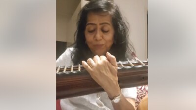 Revathi, a veena player, also shared a video of herself performing the classic lullaby. (Facebook/Revathi Kamath) Revathi, a veena player, also shared a video of herself performing the classic lullaby. (Facebook/Revathi Kamath)
