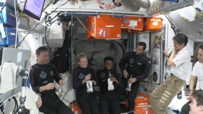 The four-member Axiom 4 team is led by 65-year-old Peggy Whitson, a former NASA astronaut and now director of human spaceflight at Axiom Space. Her teammates include Shubhanshu Shukla (39) from India, Sławosz Uznański-Wiśniewski (41) from Poland, and Tibor Kapu (33) from Hungary. (SpaceX) The four-member Axiom 4 team is led by 65-year-old Peggy Whitson, a former NASA astronaut and now director of human spaceflight at Axiom Space. Her teammates include Shubhanshu Shukla (39) from India, Sławosz Uznański-Wiśniewski (41) from Poland, and Tibor Kapu (33) from Hungary. (SpaceX)