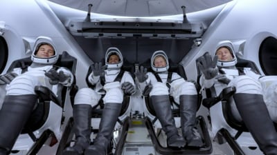 The four-member Axiom 4 team is led by 65-year-old Peggy Whitson, a former NASA astronaut and now director of human spaceflight at Axiom Space. (SpaceX) The four-member Axiom 4 team is led by 65-year-old Peggy Whitson, a former NASA astronaut and now director of human spaceflight at Axiom Space. (SpaceX)